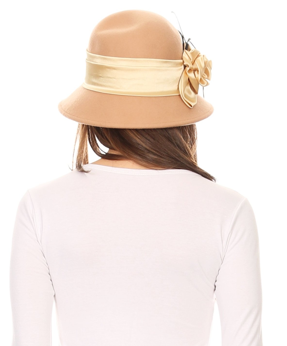 Sakkas Danielle Sombrero Cloche de Lana Estilo Vintage