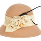 Sakkas Danielle Sombrero Cloche de Lana Estilo Vintage