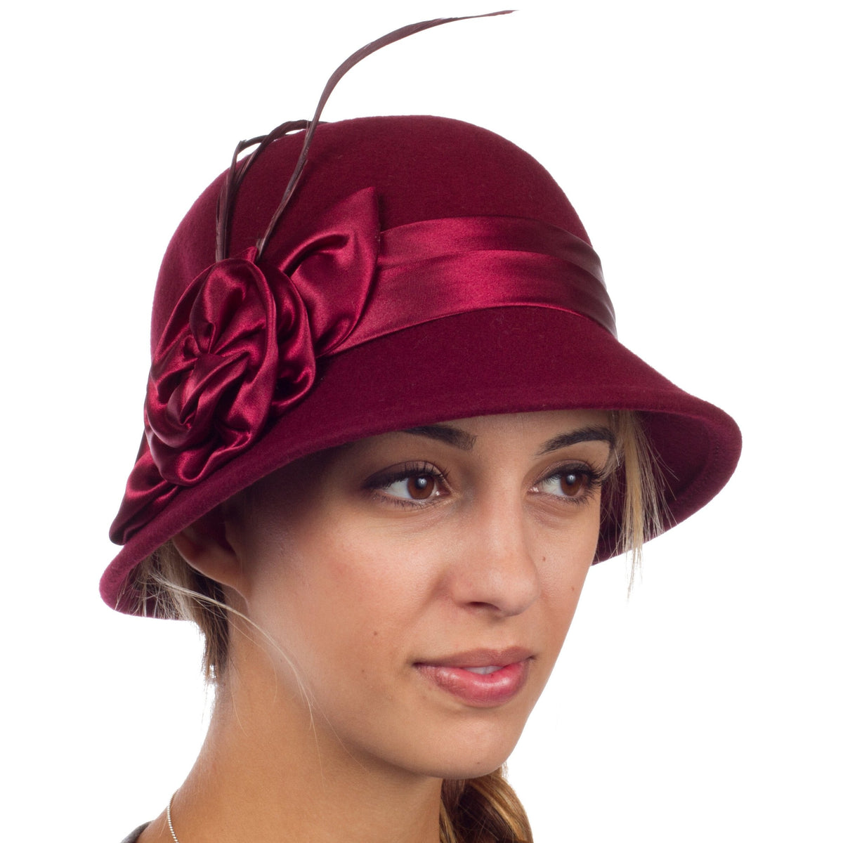 Sakkas Danielle Sombrero Cloche de Lana Estilo Vintage