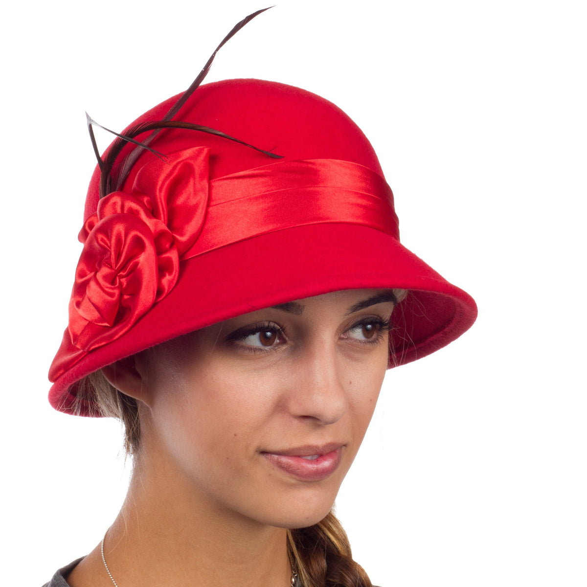 Sakkas Danielle Sombrero Cloche de Lana Estilo Vintage