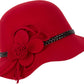 Sakkas Gloria Vintage Style Wool Cloche Hat