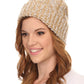 Sakkas Greer Unisex Heathered Textured Knit Pom Pom Beanie Hat
