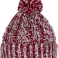 Sakkas Greer Unisex Heathered Textured Knit Pom Pom Beanie Hat