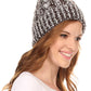 Sakkas Greer Unisex Heathered Textured Knit Pom Pom Beanie Hat