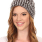 Sakkas Greer Unisex Heathered Textured Knit Pom Pom Beanie Hat