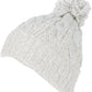 Sakkas Greer Unisex Heathered Textured Knit Pom Pom Beanie Hat