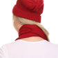 Sakkas  Aldis Unisex Ribbed Knit Beanie Hat And Scarf Set