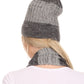 Sakkas  Robin Unisex Ribbed Knit Heather Beanie Hat And Scarf Set