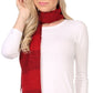 Sakkas  Robin Unisex Ribbed Knit Heather Beanie Hat And Scarf Set