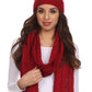 Sakkas Aaric Unisex Cable Knit Pom Pom Bobble Beanie Hat And Scarf Set