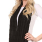 Sakkas Kae Jewel Studded Cable Knit Beanie Hat And Scarf Set