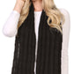 Sakkas Kae Jewel Studded Cable Knit Beanie Hat And Scarf Set