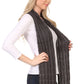 Sakkas Kae Jewel Studded Cable Knit Beanie Hat And Scarf Set
