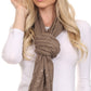Sakkas Kae Jewel Studded Cable Knit Beanie Hat And Scarf Set