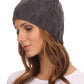 Sakkas Tabb Unisex Cable Knit Pom Pom Bobble Beanie Hat