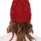 Sakkas Tabb Unisex Cable Knit Pom Pom Bobble Beanie Hat