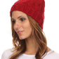 Sakkas Tabb Unisex Cable Knit Pom Pom Bobble Beanie Hat