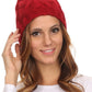 Sakkas Tabb Unisex Cable Knit Pom Pom Bobble Beanie Hat