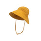 Wide Brim Kids Linen Sun Hat – Breathable UV Protection Toddler Bucket Hat - Baileys