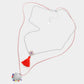 Heart Pendant Necklace With Tassel Set
