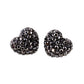 Crystal Pave Heart Stud Earrings