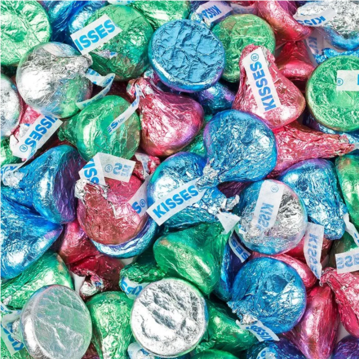 Hershey's Kisses Chocolate con Leche – Papel de Aluminio de Pascua – Bolsa Económica a Granel