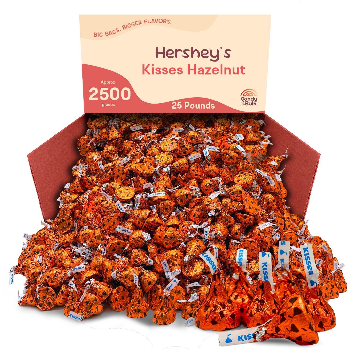 Hershey's Kisses Chocolate con Leche y Avellana – Bolsa de Gran Valor