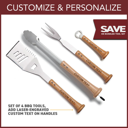 Set de parrilla "Home Run" con mangos personalizados