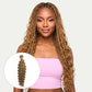 Cabello para trenzas 100% humano color rubio miel, onda profunda 27, a granel