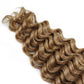 Cabello para trenzas 100% humano color rubio miel, onda profunda 27, a granel