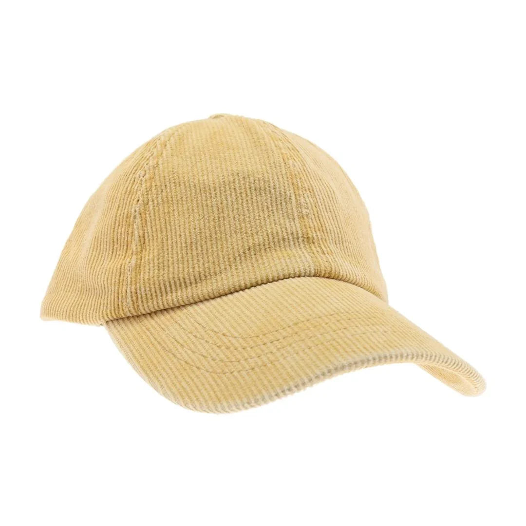 C.C Women's Stonewashed Corduroy Criss Cross Ponytail Cap