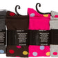 Sakkas Women's Cotton Blend Knee High Socks Assorted Pack