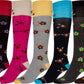 Sakkas Women's Cotton Blend Knee High Socks Assorted Pack
