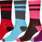 Sakkas Women's Poly Blend Soft and Stretchy Crew Pattern Socks Assorted 6-pack