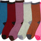 Sakkas Women's Poly Blend Soft and Stretchy Crew Pattern Socks Assorted 6-pack