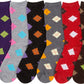 Sakkas Women's Poly Blend Soft and Stretchy Crew Pattern Socks Assorted 6-pack