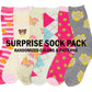 Sakkas Women's Poly Blend Soft and Stretchy Crew Pattern Socks Assorted 6-pack