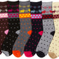 Sakkas Women's Poly Blend Soft and Stretchy Crew Pattern Socks Assorted 6-pack