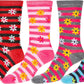 Sakkas Women's Poly Blend Soft and Stretchy Crew Pattern Socks Assorted 6-pack
