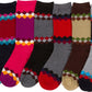 Sakkas Women's Poly Blend Soft and Stretchy Crew Pattern Socks Assorted 6-pack