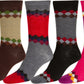 Sakkas Women's Poly Blend Soft and Stretchy Crew Pattern Socks Assorted 6-pack