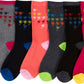 Sakkas Women's Poly Blend Soft and Stretchy Crew Pattern Socks Assorted 6-pack