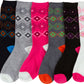 Sakkas Women's Poly Blend Soft and Stretchy Crew Pattern Socks Assorted 6-pack