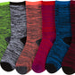 Sakkas Women's Poly Blend Soft and Stretchy Crew Pattern Socks Assorted 6-pack