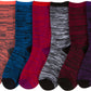 Sakkas Women's Poly Blend Soft and Stretchy Crew Pattern Socks Assorted 6-pack