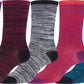 Sakkas Women's Poly Blend Soft and Stretchy Crew Pattern Socks Assorted 6-pack