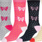 Sakkas Women's Poly Blend Soft and Stretchy Crew Pattern Socks Assorted 6-pack