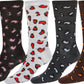 Sakkas Women's Poly Blend Soft and Stretchy Crew Pattern Socks Assorted 6-pack