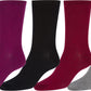Sakkas Women's Poly Blend Soft and Stretchy Crew Pattern Socks Assorted 6-pack