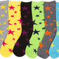 Sakkas Women's Poly Blend Soft and Stretchy Crew Pattern Socks Assorted 6-pack